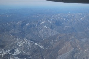     Chrebet mountain range as seen from the air between Yakutsk and Chokurdakh (Photo: I. Juszak, June 2013).