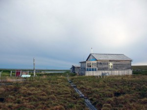 The main building of the Kytalyk research station (Photo: M. Iturrate, June 2013).