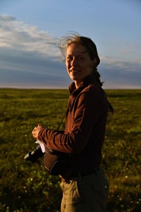 Inge in the twilight (Photo: B. Li, July 2013).