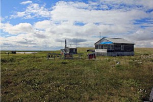 6.Overview of living facilities: Big house on the right, kitchen in the back of the image. (Photo: A. Erb, July 2012).