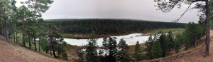 Panoramic view of Buluus icing (Photo: M. Schaepman, August 2013) (full resolution).