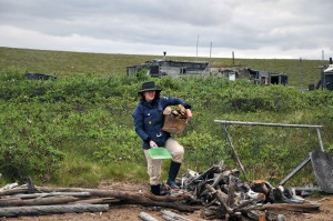 Angela Gallagher, whose life is more Tundra than anything else (Photo: L. Schaepman, July 2013).